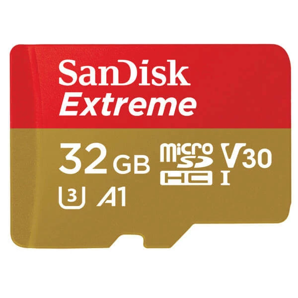 SanDisk Extreme MicroSDHC 32GB - 100MB/s, U3, UHS-I - Cartes Mémoire