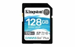 Kingston Carte SDXC Canvas Go! Plus UHS-I U3 V30 128 GB - Cartes Mémoire