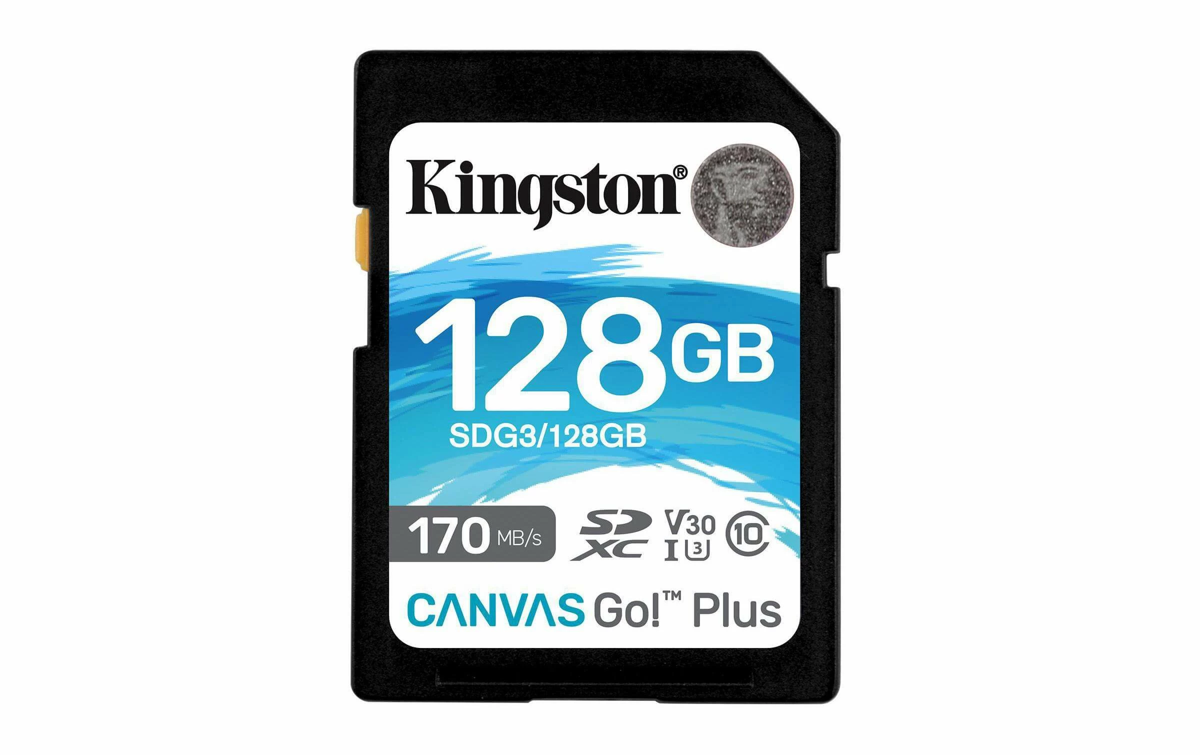 Kingston Carte SDXC Canvas Go! Plus UHS-I U3 V30 128 GB - Cartes Mémoire