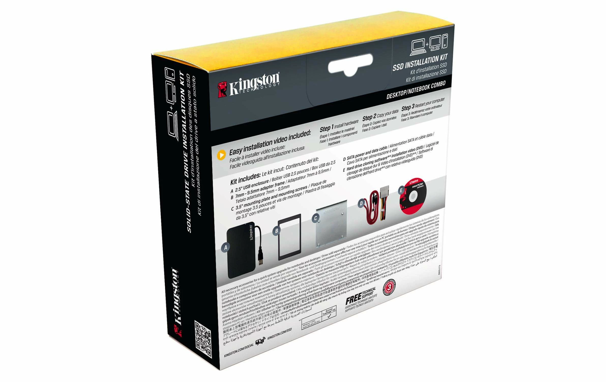 Kingston Kits De Montage SSD Installation Kit - Accessoires Supports De Mémoire – Image 2