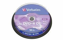 VERBATIM DVD+R 8.5 GB, Tour (10 Pièce/s) - DVD+R