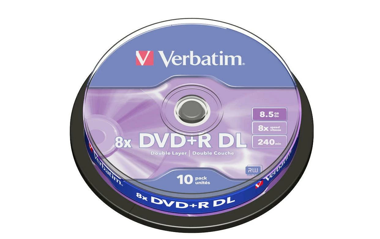 VERBATIM DVD+R 8.5 GB, Tour (10 Pièce/s) - DVD+R