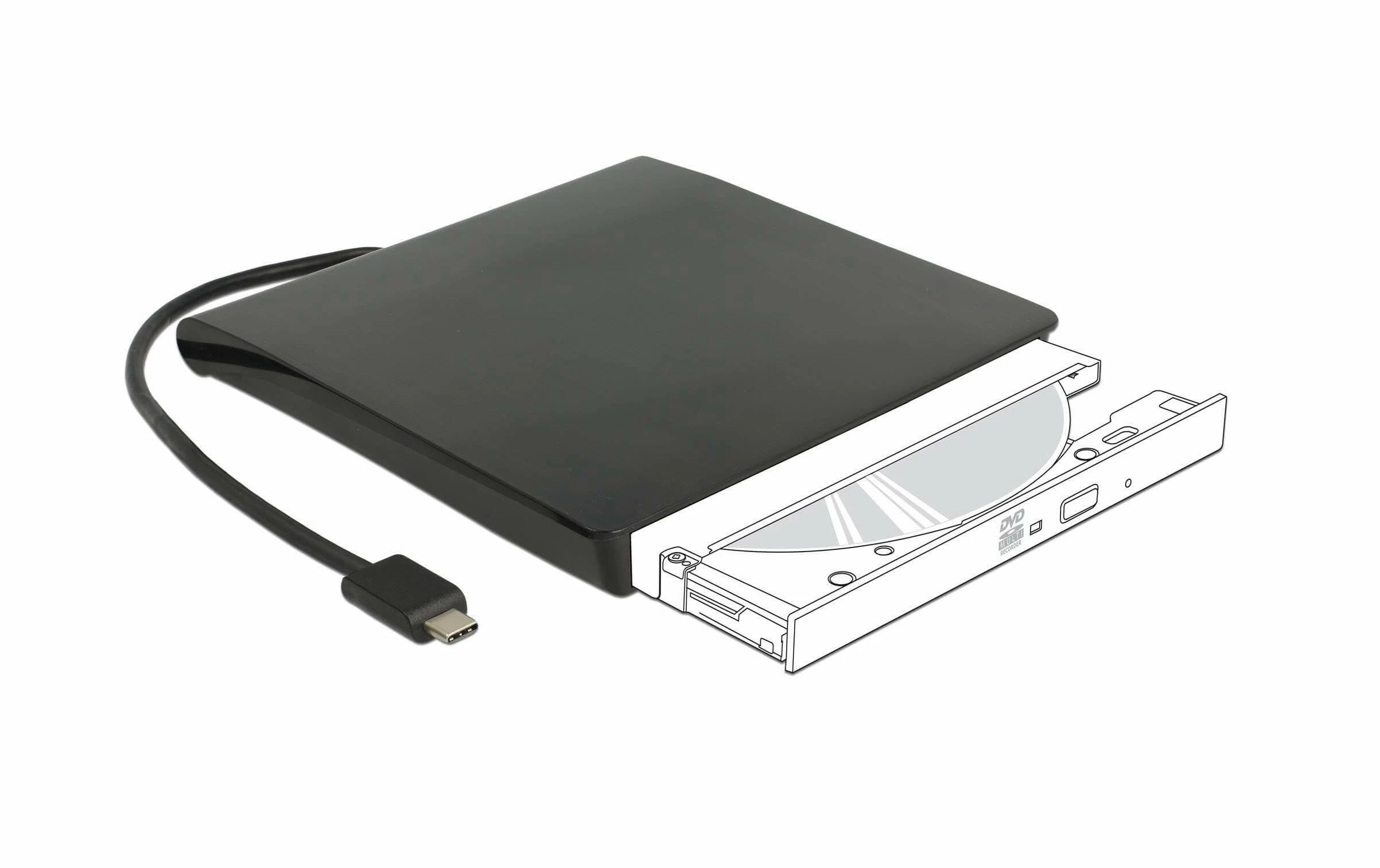 DeLock Disques Durs Externes Boîtier Externe USB Type-C - 5.25 – Image 2