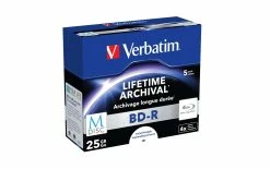 VERBATIM BD-R M-Disc 25 GB, Boîte à Bijoux (5 Pièce/s) - Disques