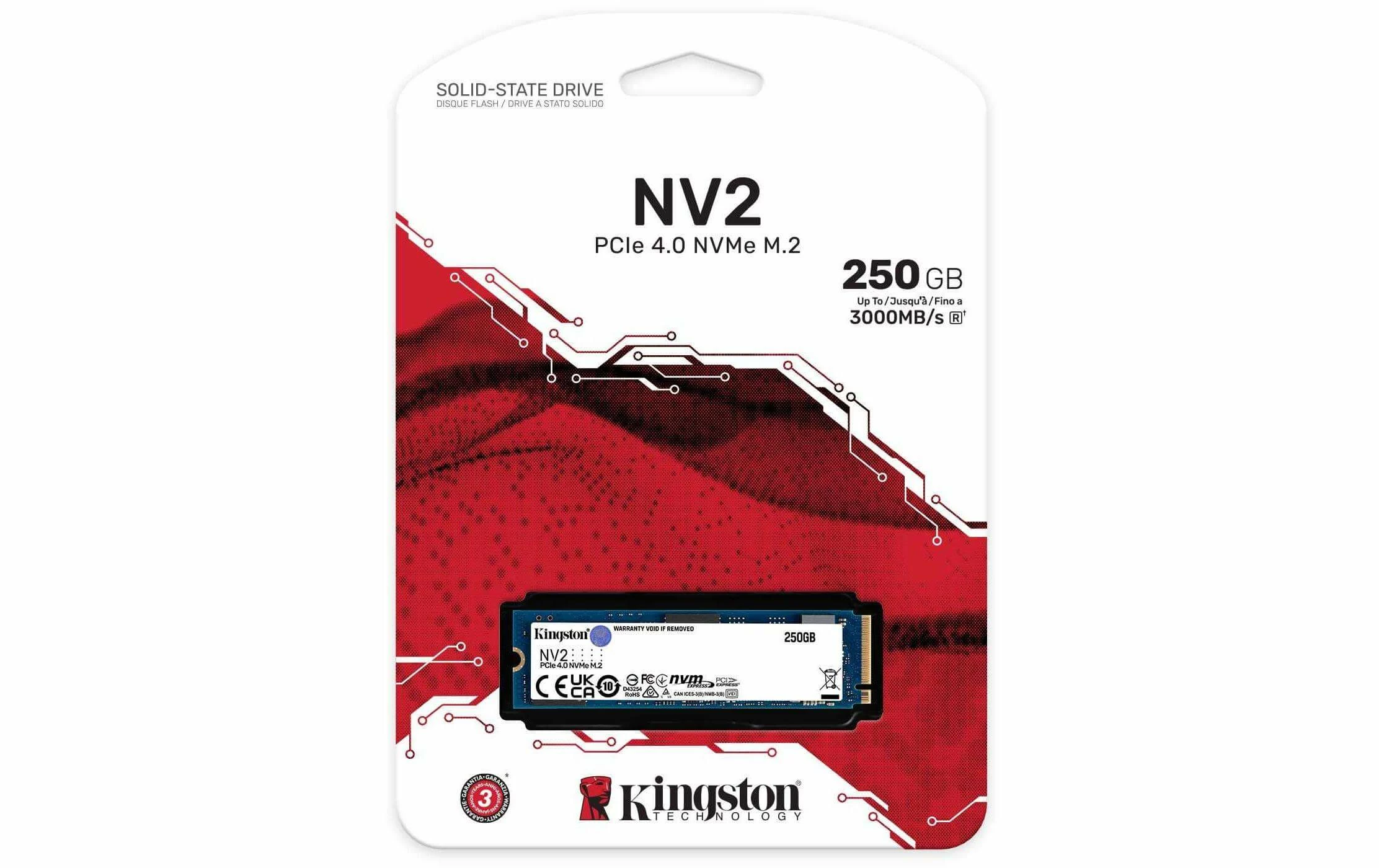 Kingston SSD NV2 M.2 2280 NVMe 250 GB - SSD (Solid State Disks) – Image 3