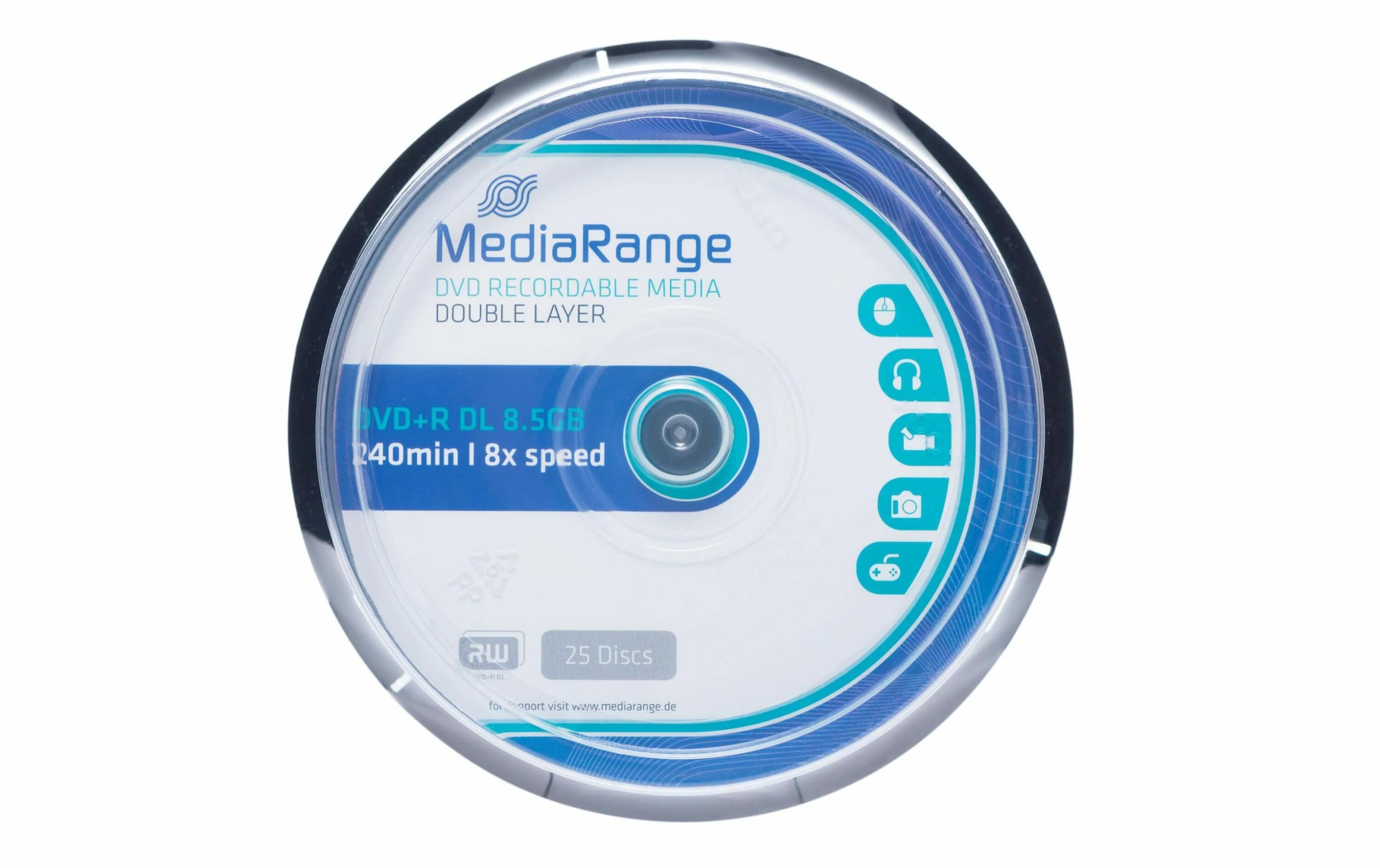 MediaRange DVD+R 8.5 GB, Tour (25 Pièce/s) - DVD+R