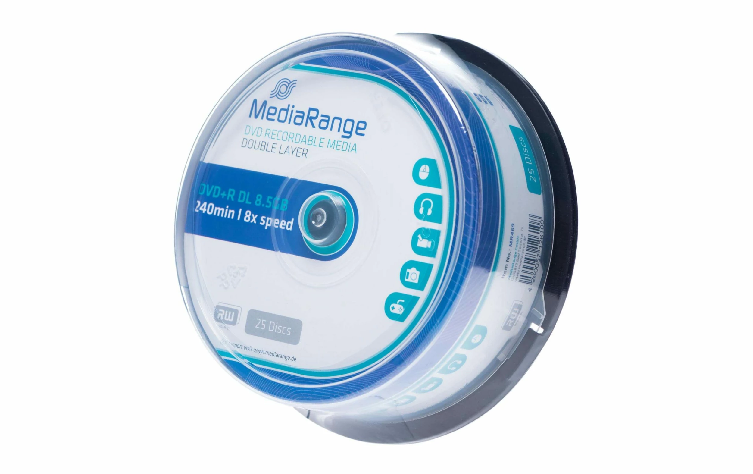 MediaRange DVD+R 8.5 GB, Tour (25 Pièce/s) - DVD+R – Image 2