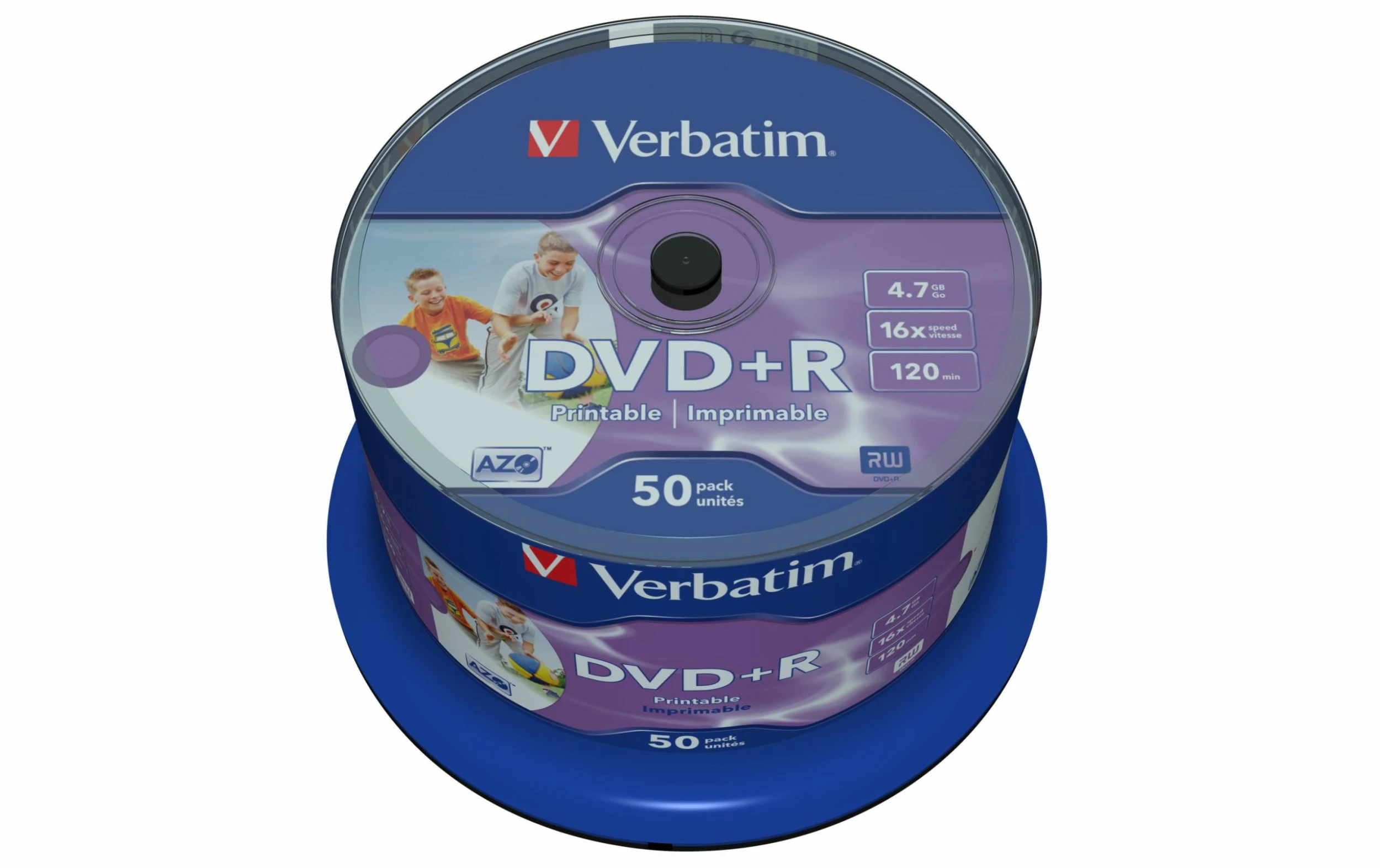 VERBATIM DVD+R 4.7 GB, Tour (50 Pièce/s) - Disques