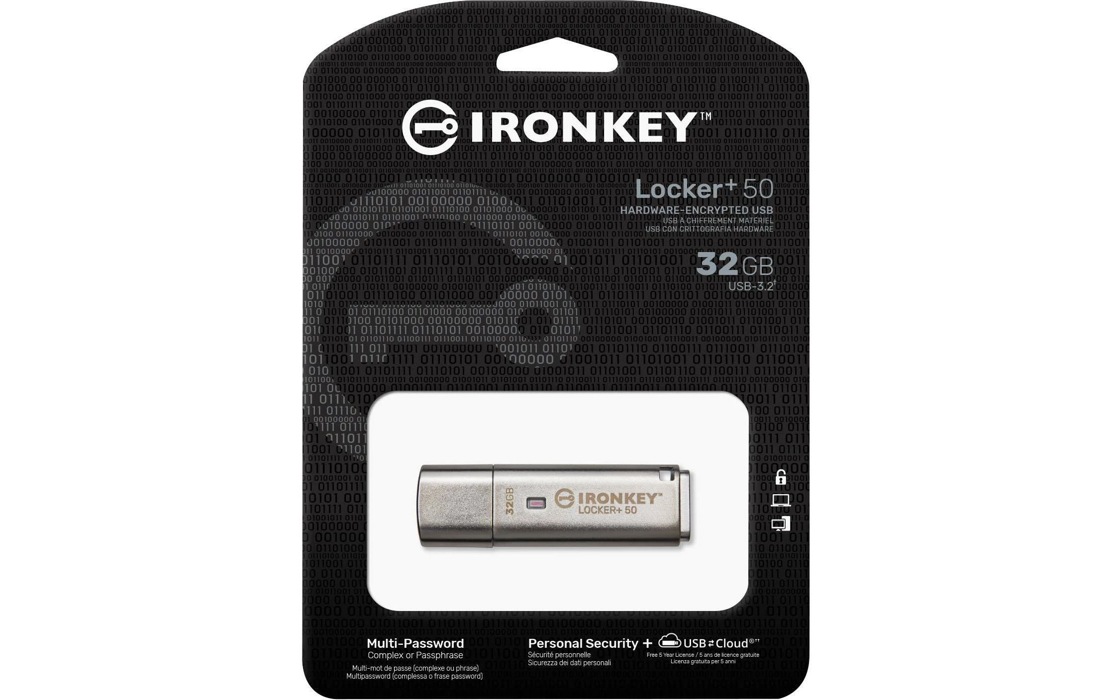 Kingston Clé USB IronKey Locker+ 50 32 GB - Sticks USB – Image 3