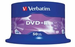 VERBATIM DVD+R 4.7 GB, Tour (50 Pièce/s) - Disques