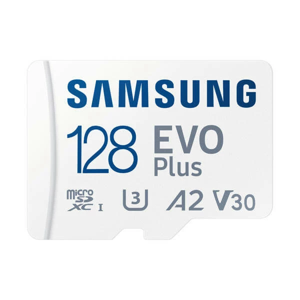 Samsung MicroSDXC Evo+ 128GB - 130MB/s, V30, U3, UHS-I - Cartes Mémoire
