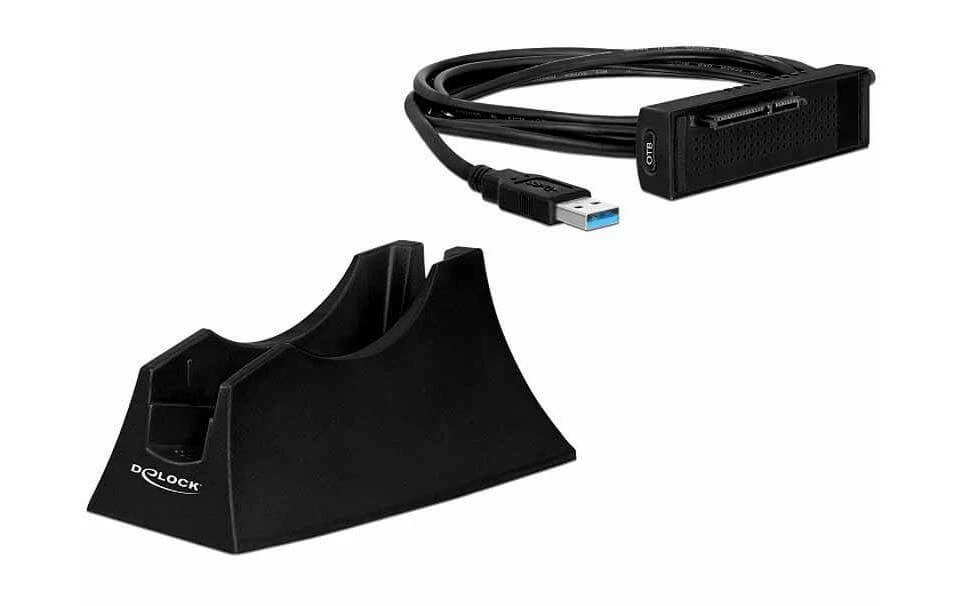 DeLock Station D'accueil Pour 1x SATA-HDDD, USB 3.0 - Accessoires Supports De Mémoire