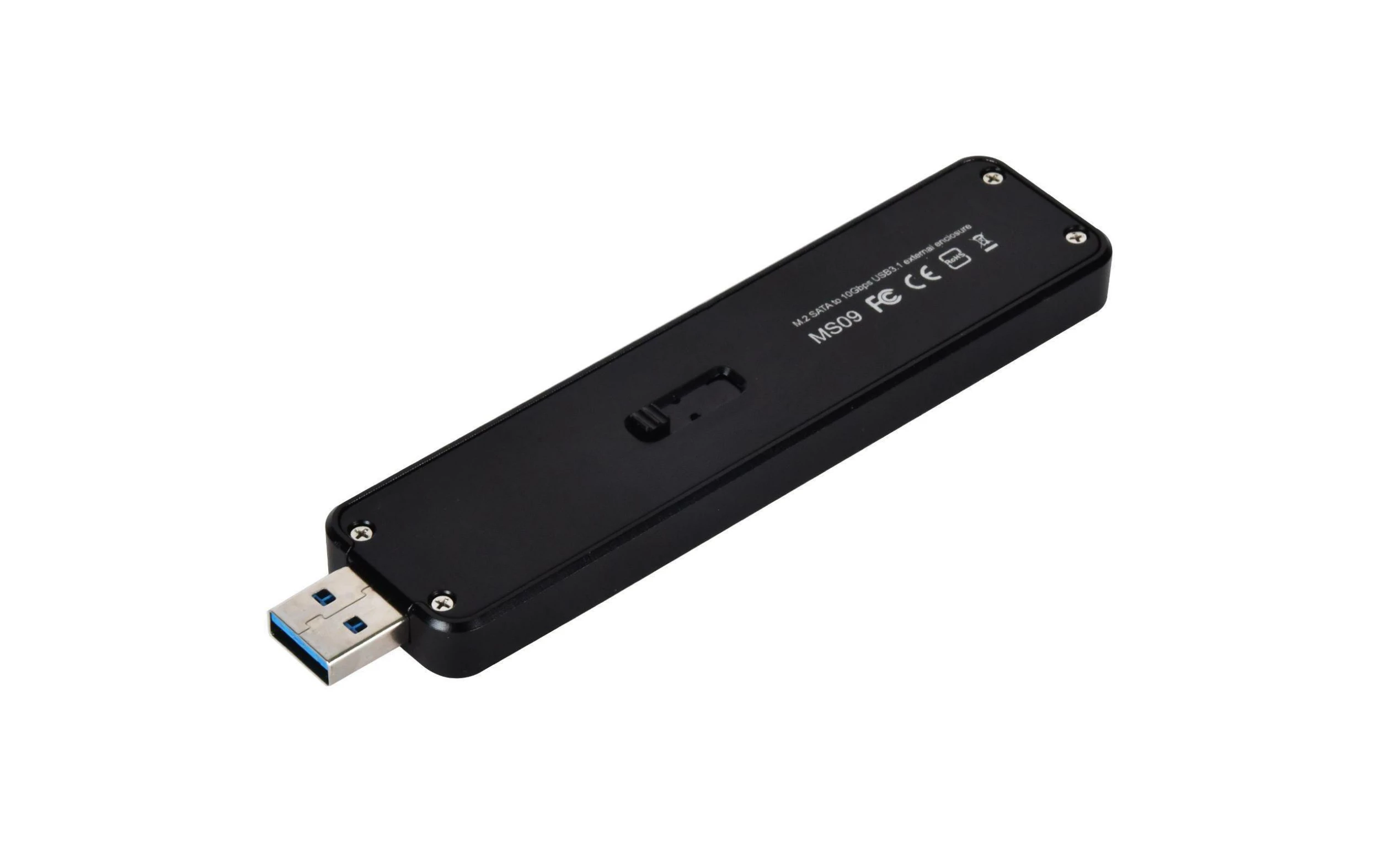 SilverStone Boîtier Externe SST-MS09B M.2 Noir - Disques Durs Externes – Image 2