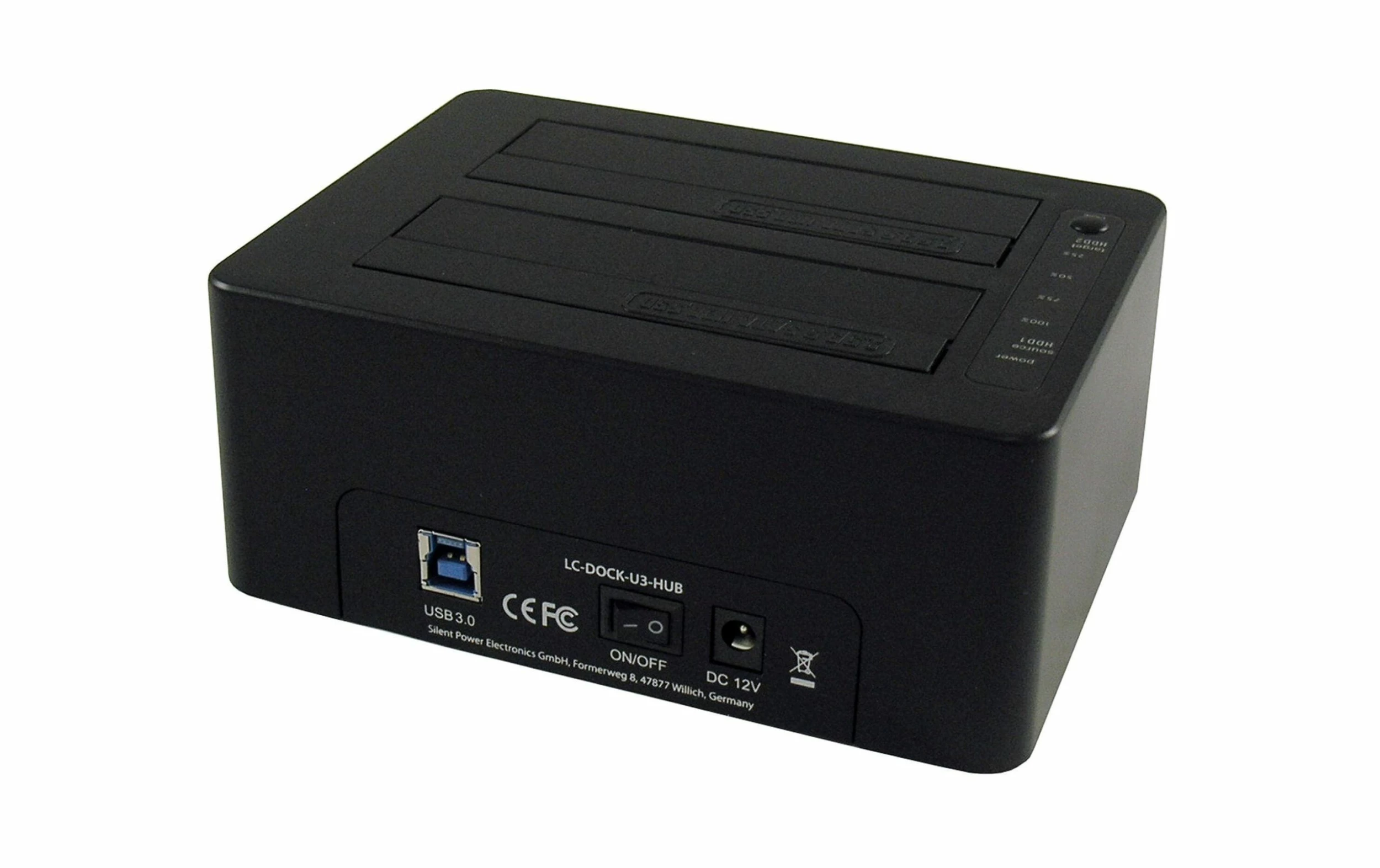 LC-Power Station D'accueil Et De Clonage LC-DOCK-U3-HUB - Accessoires Supports De Mémoire – Image 2