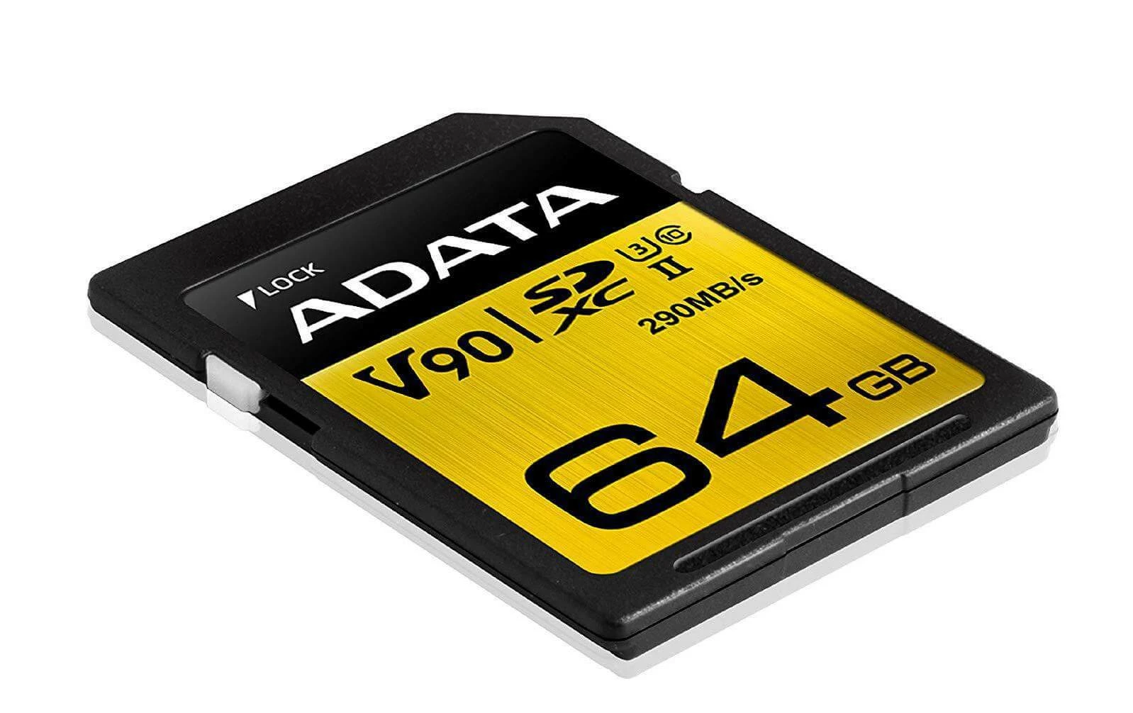 ADATA Carte SDXC Premier ONE UHS-II 64 GB - Cartes Mémoire – Image 3