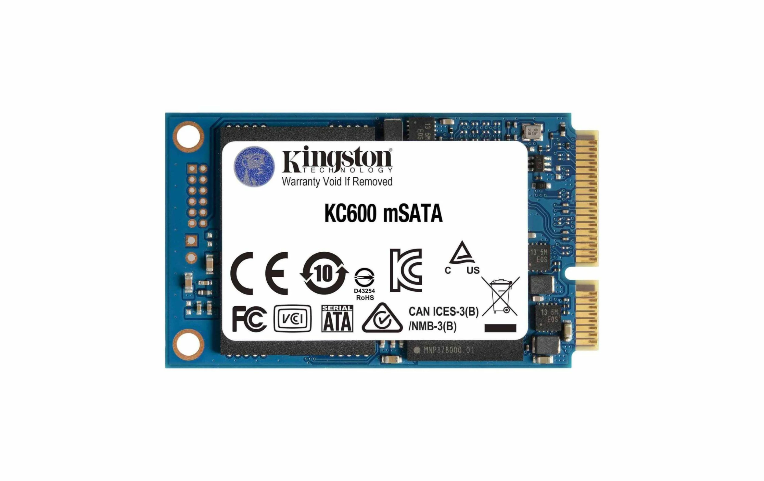 Kingston SSD KC600 MSATA SATA 256 GB - SSD (Solid State Disks)