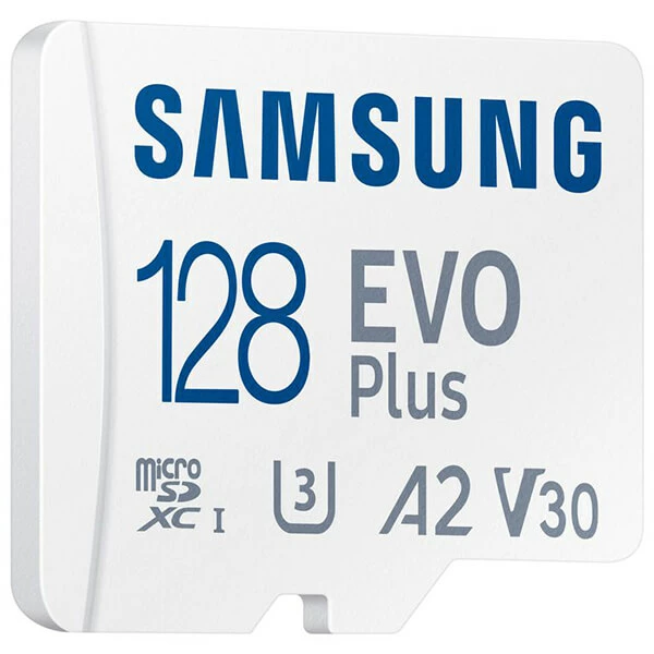 Samsung MicroSDXC Evo+ 128GB - 130MB/s, V30, U3, UHS-I - Cartes Mémoire – Image 2