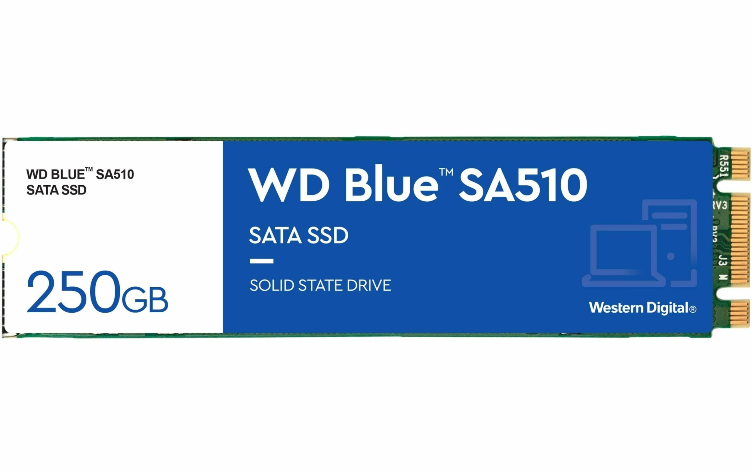 Western Digital SSD WD Blue SA510 M.2 2280 SATA 250 GB - SSD (Solid State Disks)