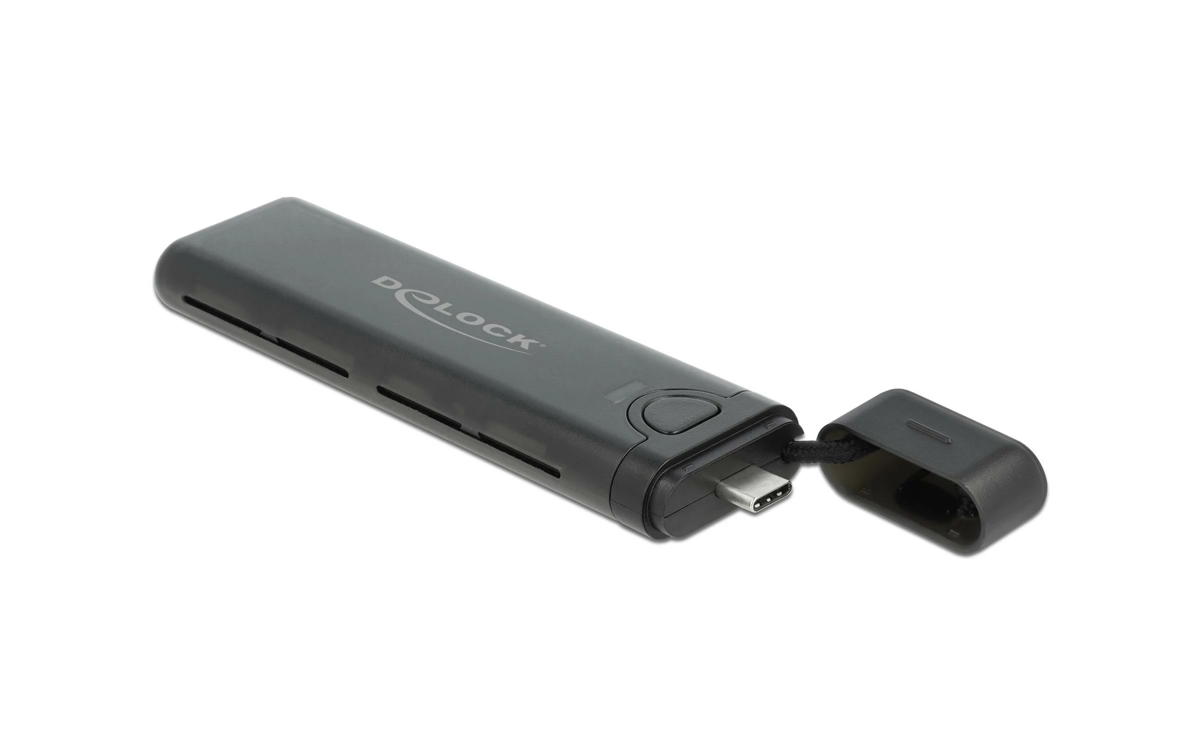 DeLock Boîtier Externe USB-C, NVME&SATA M.2, Amorçable, 10Gbps M2 - Disques Durs Externes – Image 3