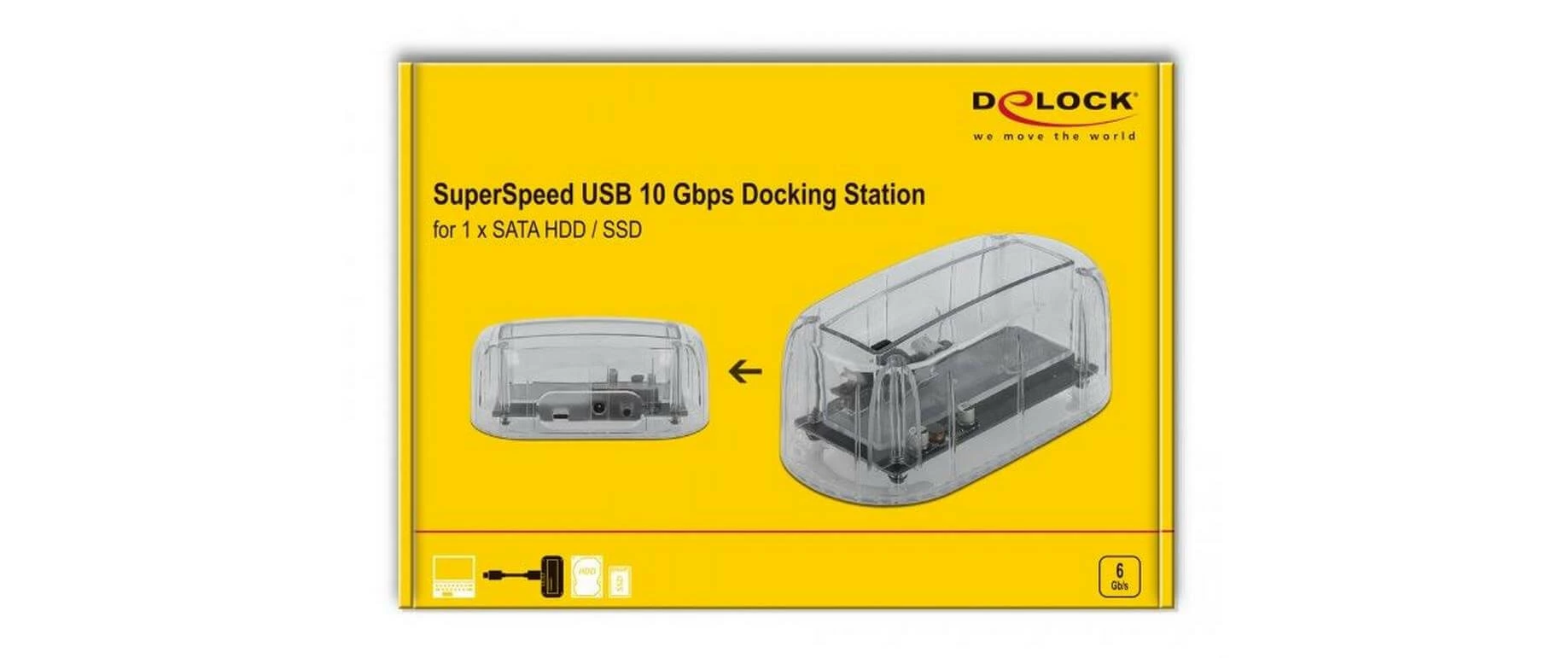 DeLock Station D'accueil 64089 USB Type-C Pour SATA-HDD/SSD - Accessoires Supports De Mémoire – Image 3