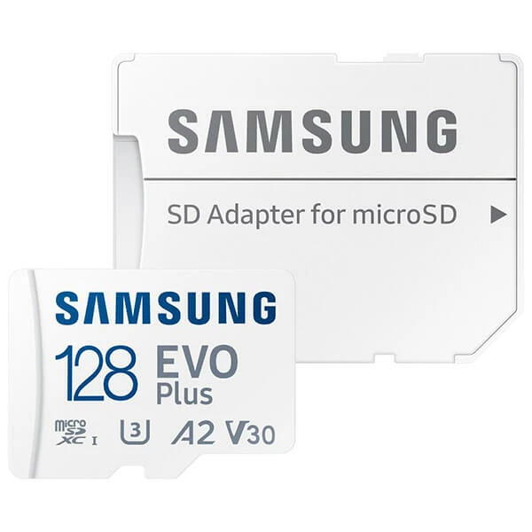 Samsung MicroSDXC Evo+ 128GB - 130MB/s, V30, U3, UHS-I - Cartes Mémoire – Image 3