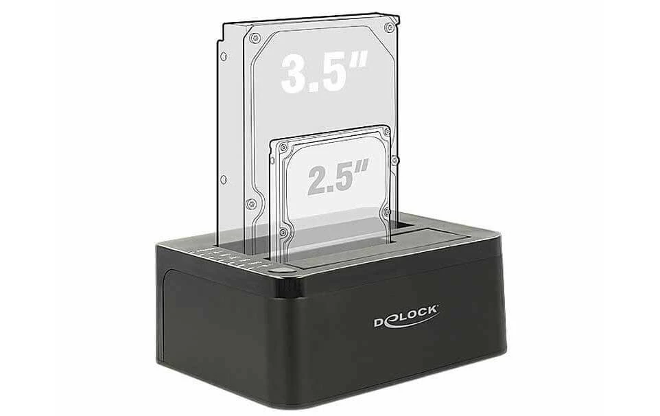 DeLock Station D’accueil Et De Clonage Dual SATA - Accessoires Supports De Mémoire – Image 3