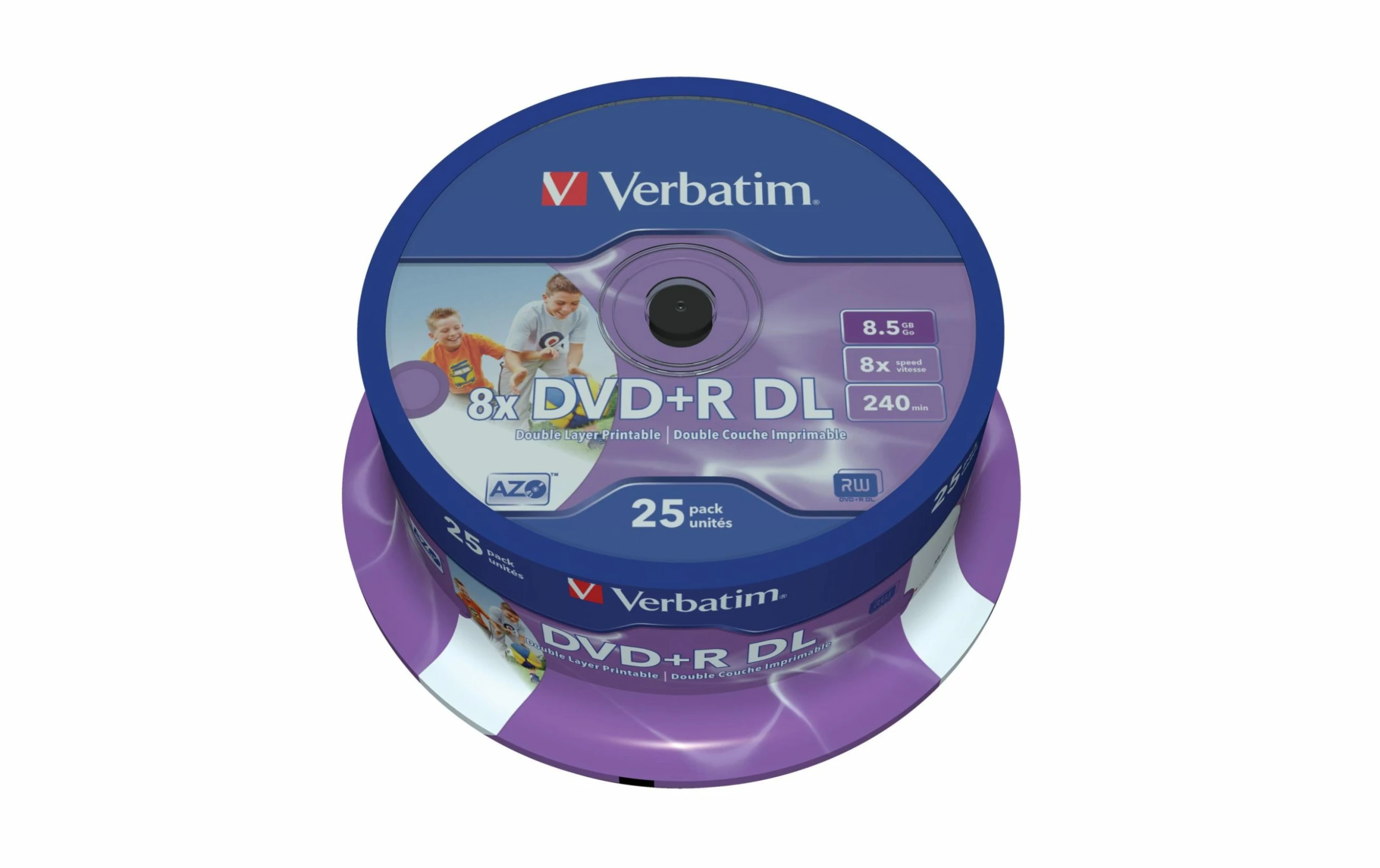 VERBATIM DVD+R 8.5 GB, Tour (25 Pièce/s) - DVD+R