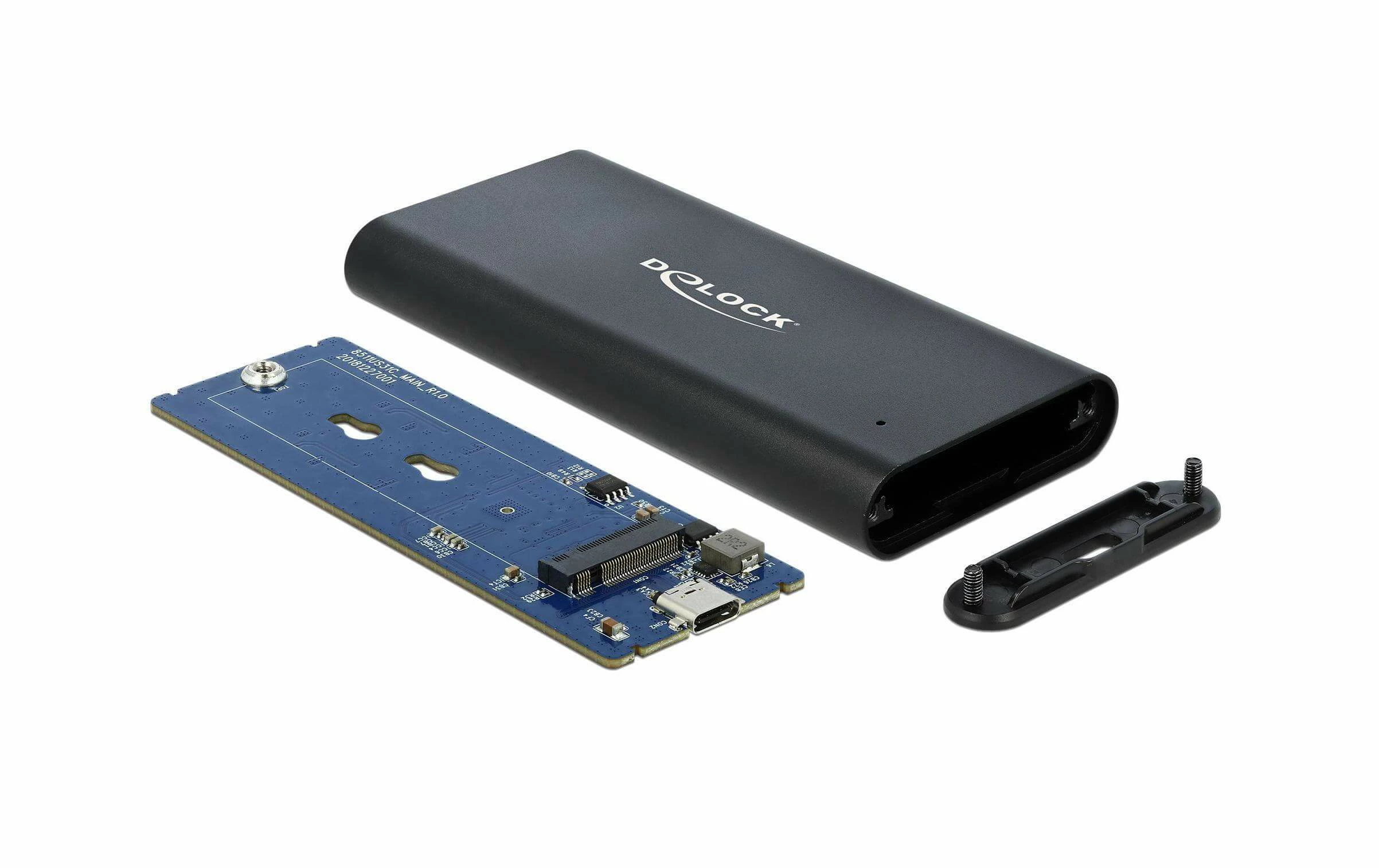 DeLock Boîtier Externe USB3.1 Typ-C - NVME SSD M2 - Disques Durs Externes