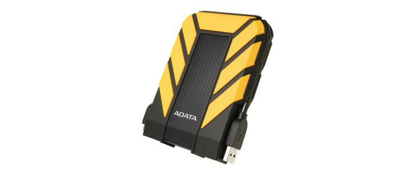 ADATA Disque Dur Externe AHD710P 1 TB, Jaune/Noir - Disques Durs Externes