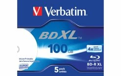 VERBATIM BD-R 43789 100 GB, Boîte à Bijoux (5 Pièce/s) - Disques