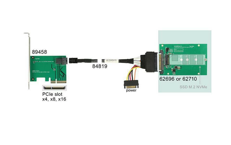 DeLock Platine Adaptatrice M.2 à U.2 - Accessoires Supports De Mémoire – Image 3
