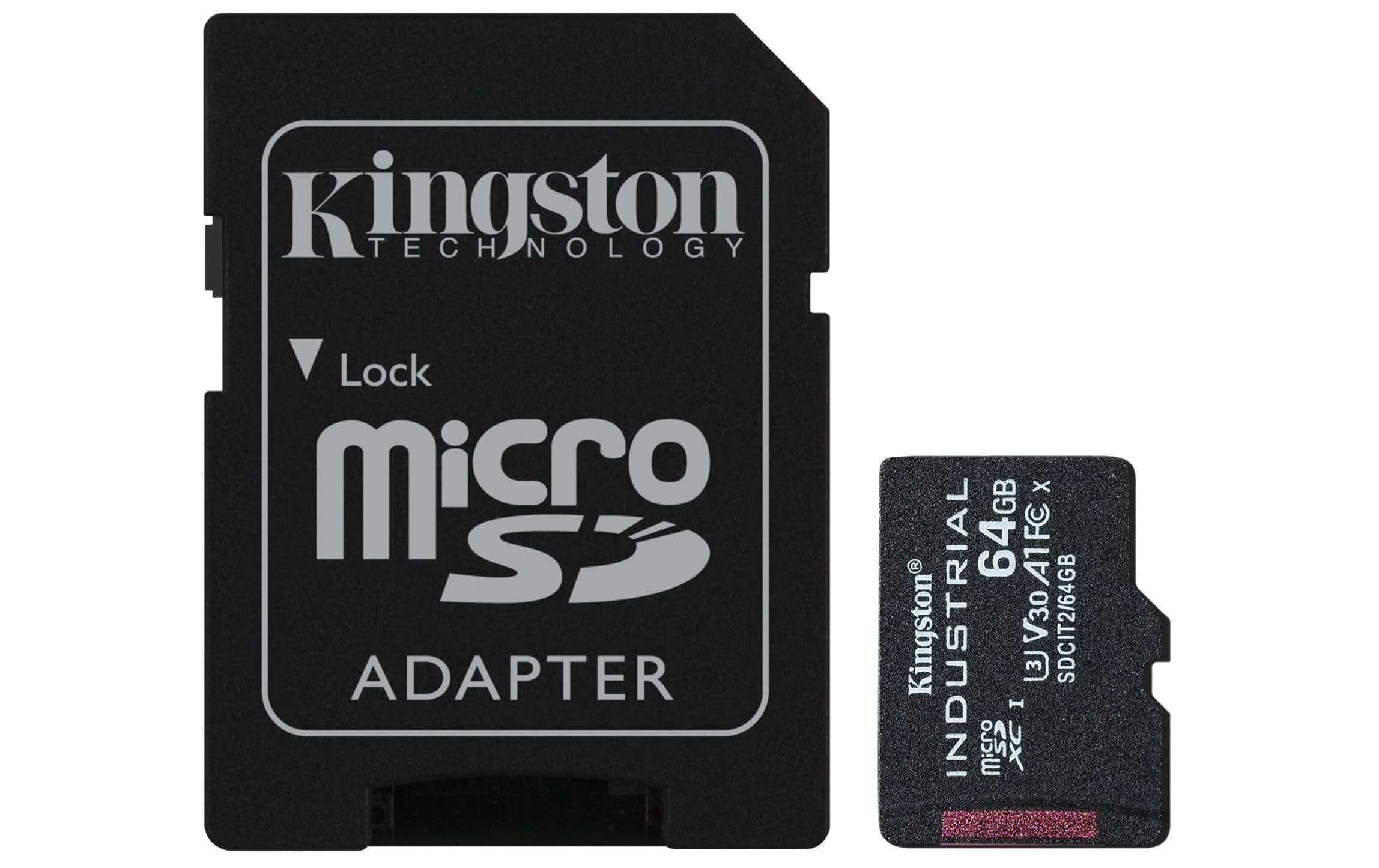 Kingston Carte MicroSDHC Industrial UHS-I 64 GB - Cartes Mémoire