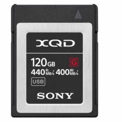 Sony XQD 2.0 G-Series 120GB - UHS-II, 440MB/s - Cartes Mémoire