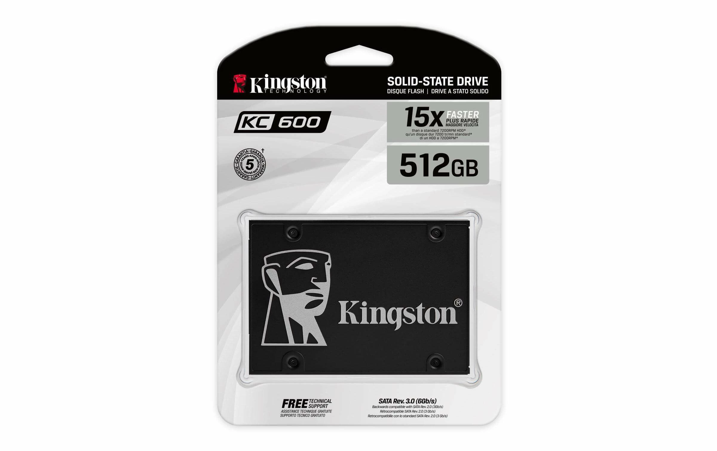 Kingston SSD (Solid State Disks) SSD KC600 2.5 – Image 2