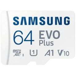 Samsung MicroSDXC Evo+ 64GB - 130MB/s, V10, U1, UHS-I - Cartes Mémoire