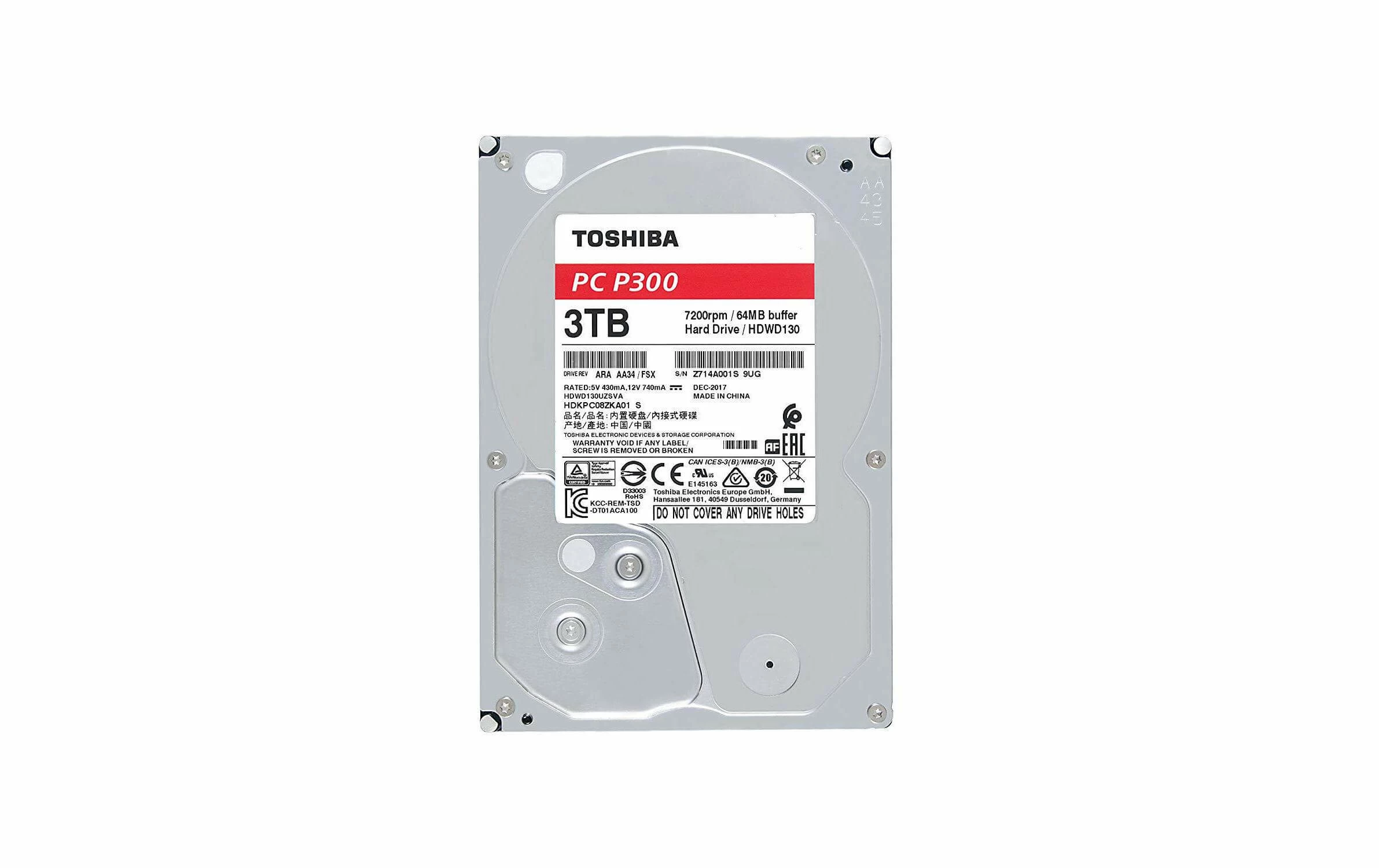 Toshiba Disques Durs Internes Disque Dur P300 3.5 – Image 2