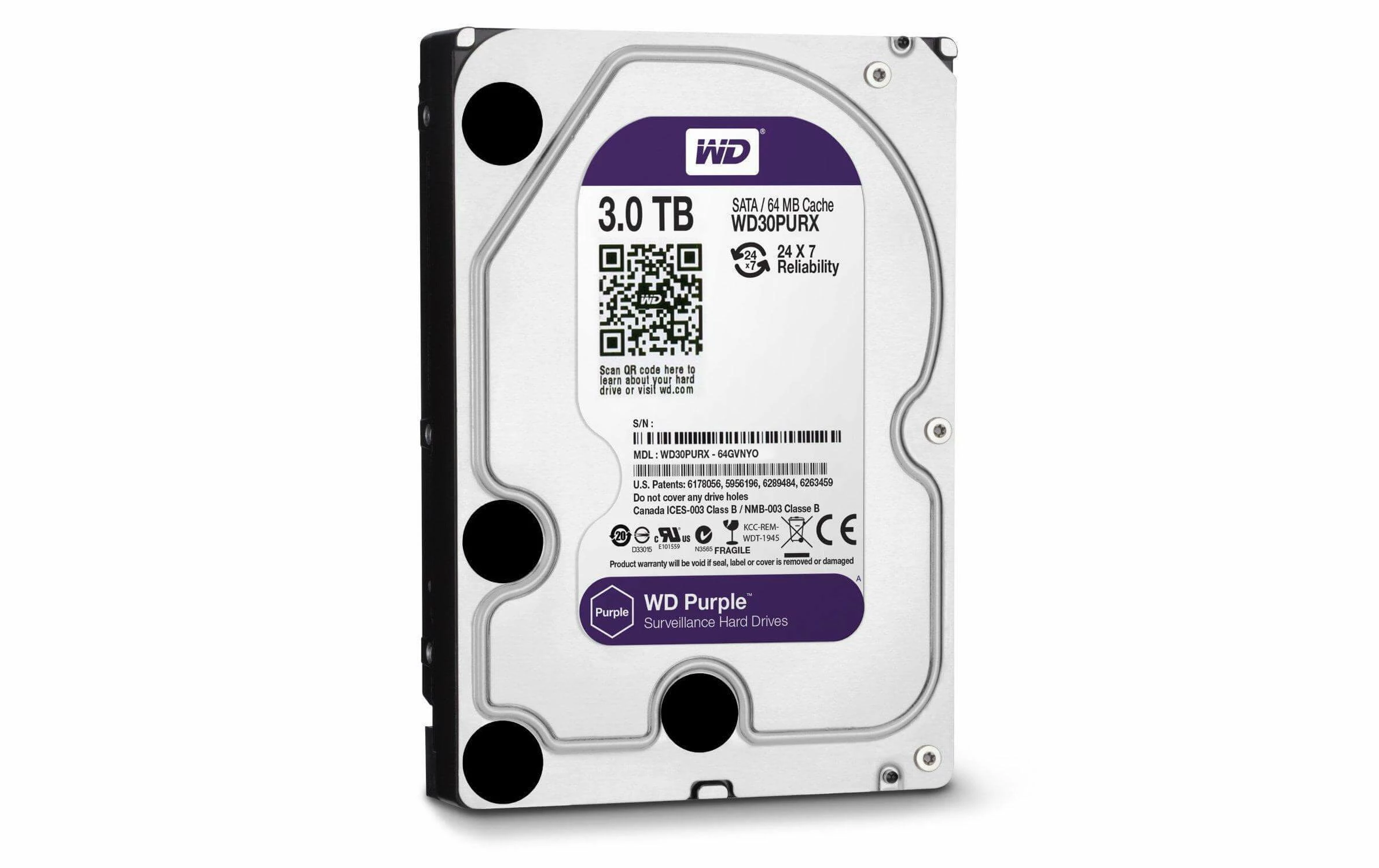 Disques Durs Internes Western Digital Disque Dur WD Purple 3.5 – Image 3