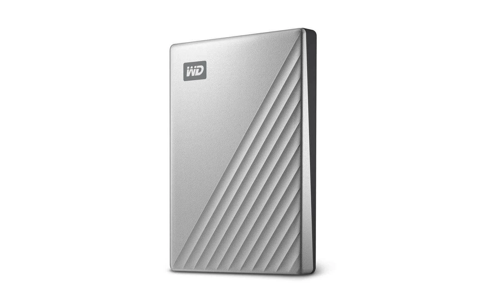 WD Western Digital Disque Dur Externe My Passport Ultra 2 TB, Argenté - Disques Durs Externes – Image 2