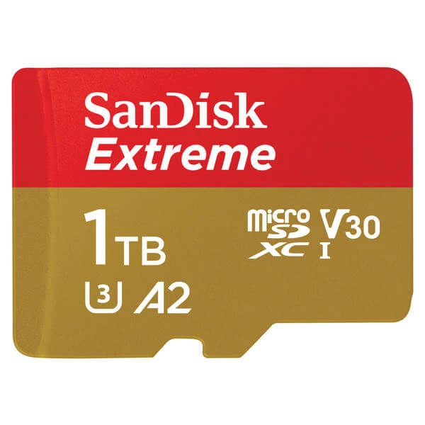 SanDisk Extreme MicroSDXC 1TB - 190MB/s, U3, UHS-I - Cartes Mémoire