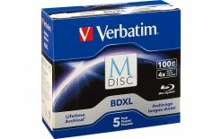 VERBATIM BD-R M-Disc 100 GB, Boîte à Bijoux (5 Pièce/s) - Disques