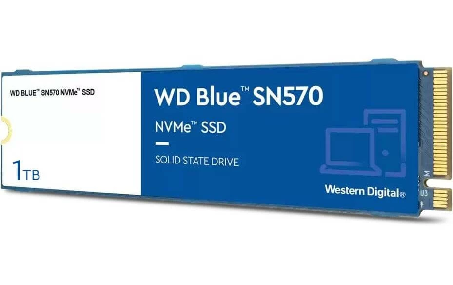 Western Digital SSD WD Blue SN570 M.2 2280 NVMe 1000 GB - SSD (Solid State Disks)