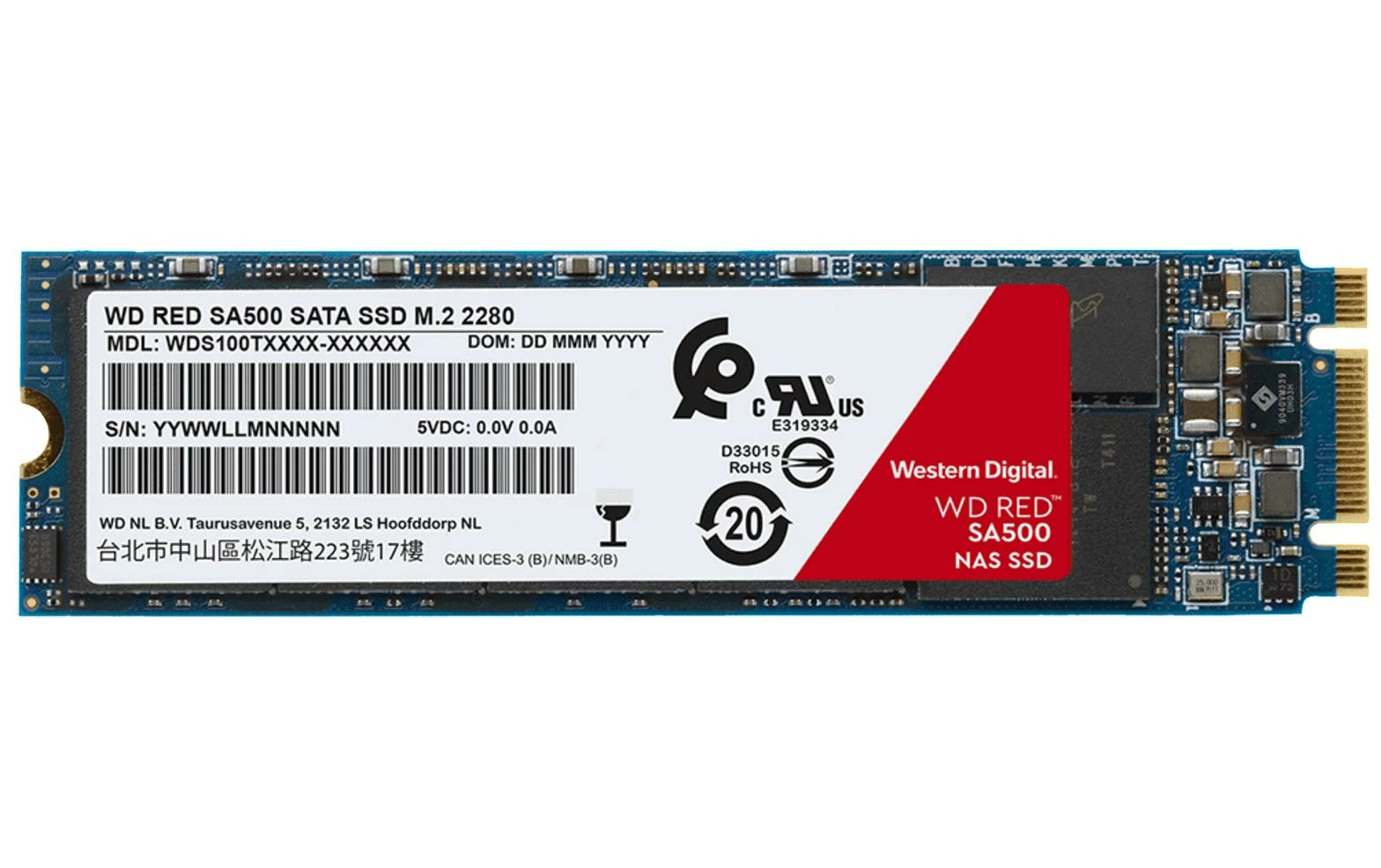 Western Digital SSD WD Red SA500 NAS M.2 2280 SATA 1000 GB - SSD (Solid State Disks) – Image 2
