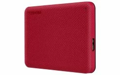 Toshiba Disque Dur Externe Canvio Advance 4 TB, Rouge - Disques Durs Externes