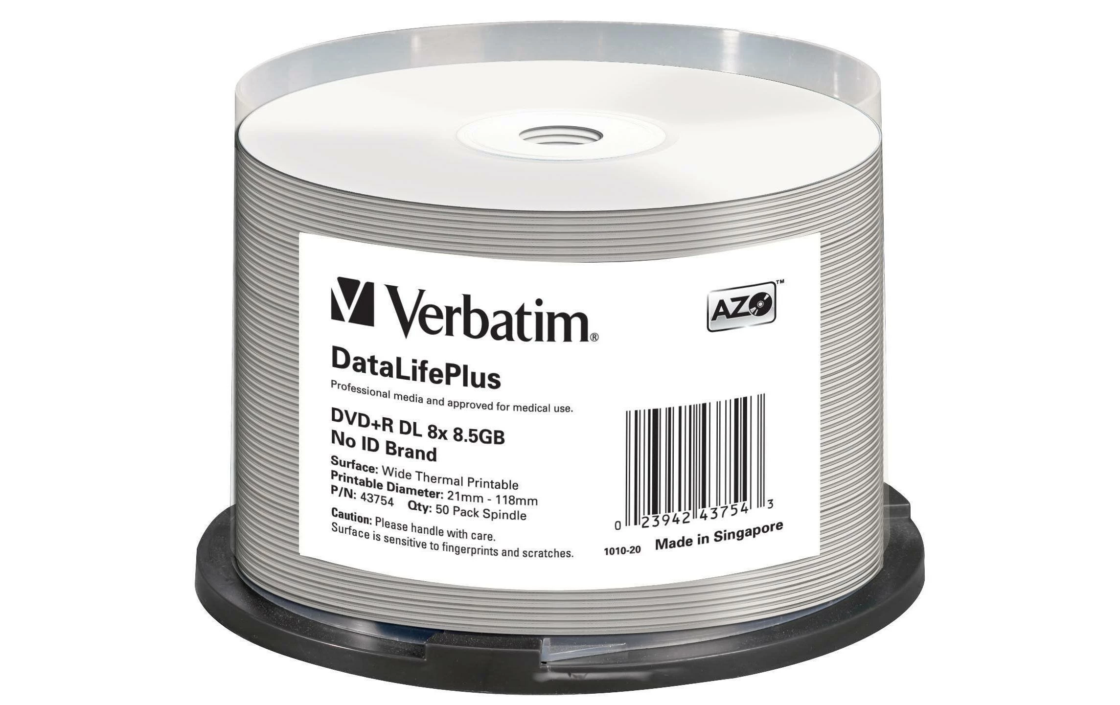 VERBATIM DVD+R 8.5 GB, Tour (50 Pièce/s) - DVD+R