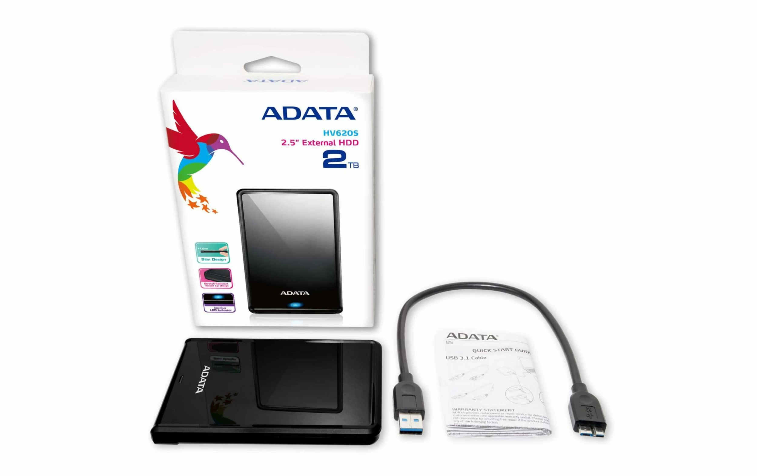 ADATA Disque Dur Externe HV620S 4 TB, Noir - Disques Durs Externes – Image 3