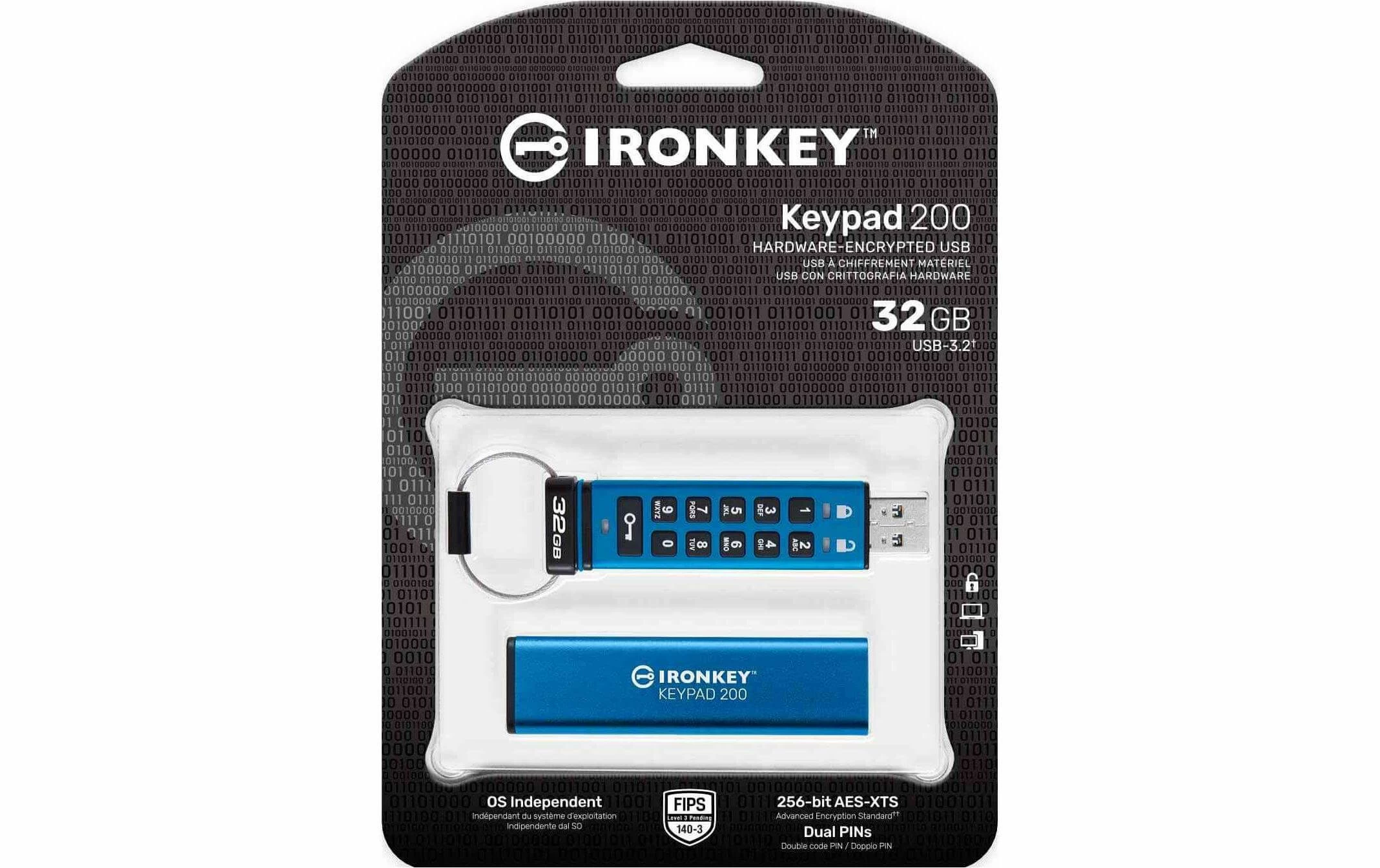 Kingston Clé USB IronKey Keypad 200 32 GB - Sticks USB – Image 3