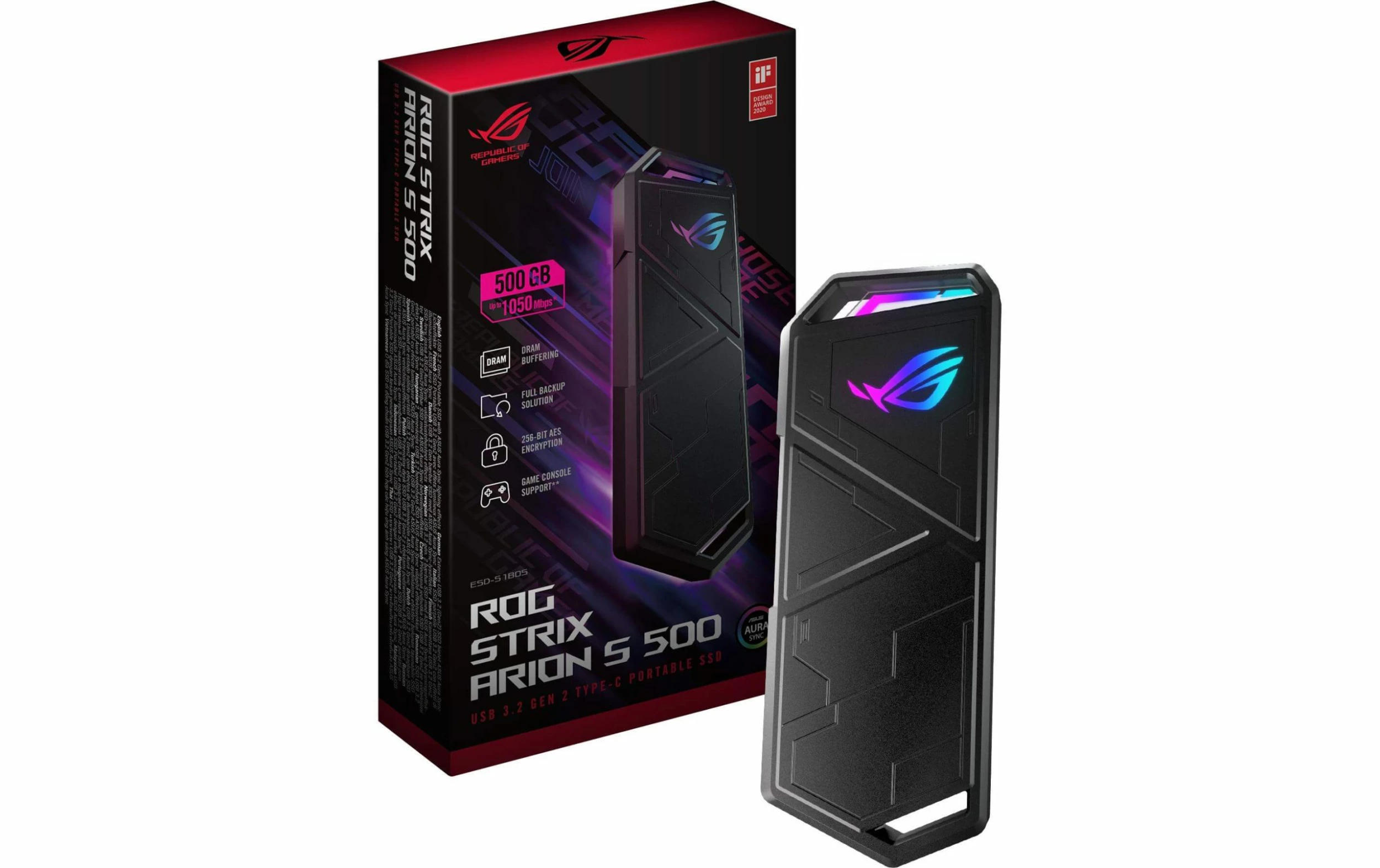 ASUS SSD Externe ROG Strix Arion S500 500 GB - SSD (Solid State Disks)