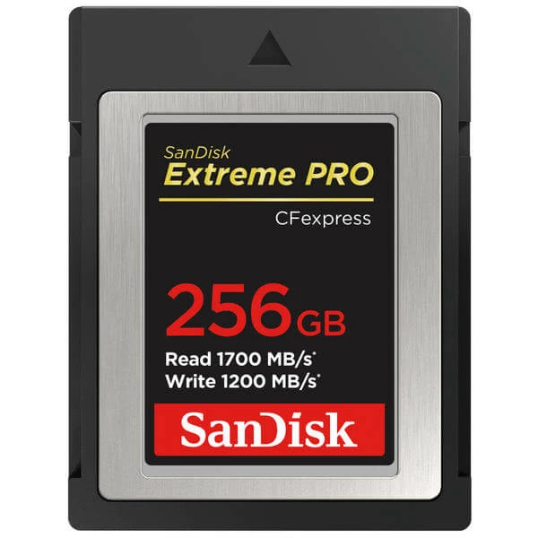 SanDisk CFexpress Extreme Pro 256GB - 1700 MB/s - Cartes Mémoire