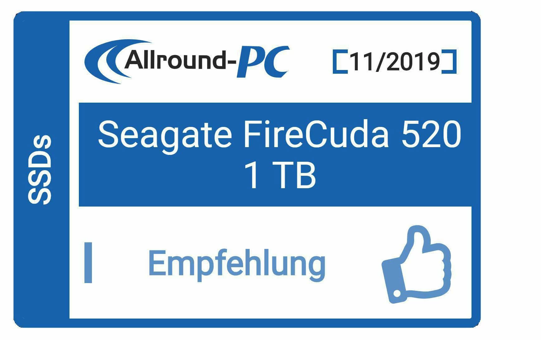 Seagate SSD FireCuda 520 M.2 2280 NVMe 1000 GB - SSD (Solid State Disks) – Image 2