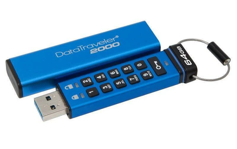 Kingston Clé USB DataTraveler 2000 Keypad USB 3.0 64 GB - Sticks USB